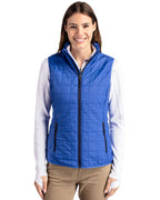 Cutter & Buck® Rainier PrimaLoft® Womens Eco Insulated Full Zip Puffer Vest