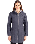 Cutter & Buck® Rainier PrimaLoft®  Womens Eco Insulated Hooded Long Coat