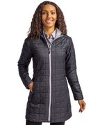 Cutter & Buck® Rainier PrimaLoft®  Womens Eco Insulated Hooded Long Coat