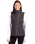 Cutter & Buck® Mainsail Sweater Knit Womens Asymmetrical Vest