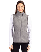 Cutter & Buck® Mainsail Sweater Knit Womens Asymmetrical Vest