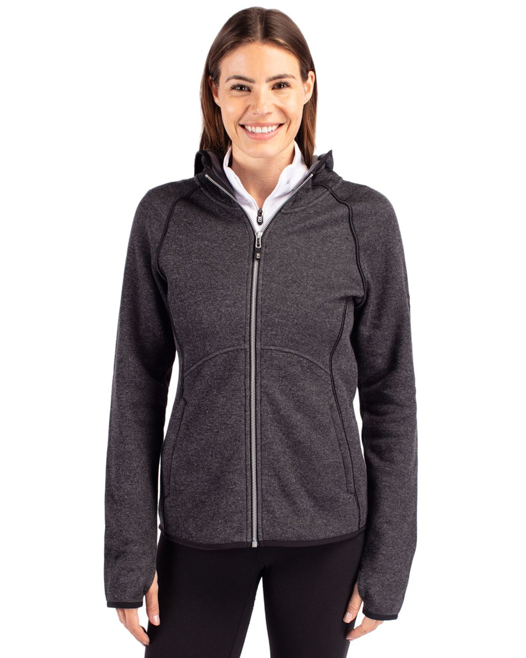 Cutter & Buck® Mainsail Full Zip Hooded Womens Jacket