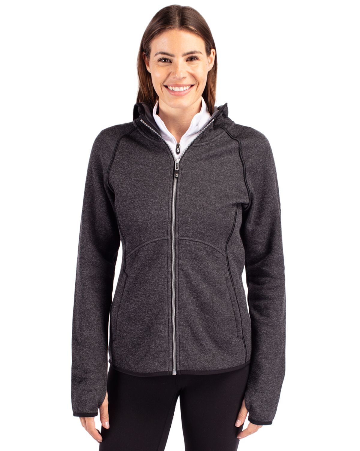 Cutter & Buck® Mainsail Full Zip Hooded Womens Jacket