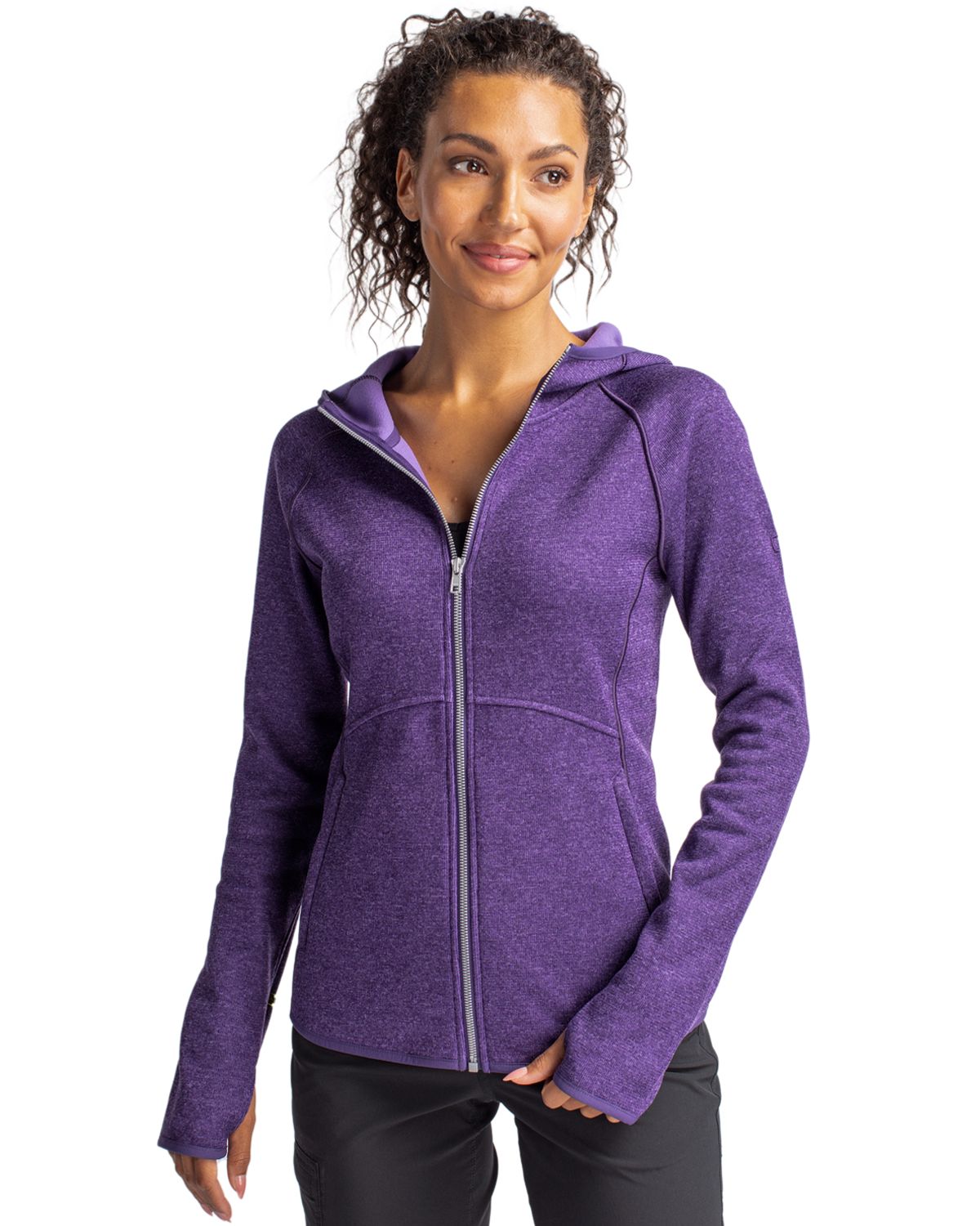 Cutter & Buck® Mainsail Full Zip Hooded Womens Jacket