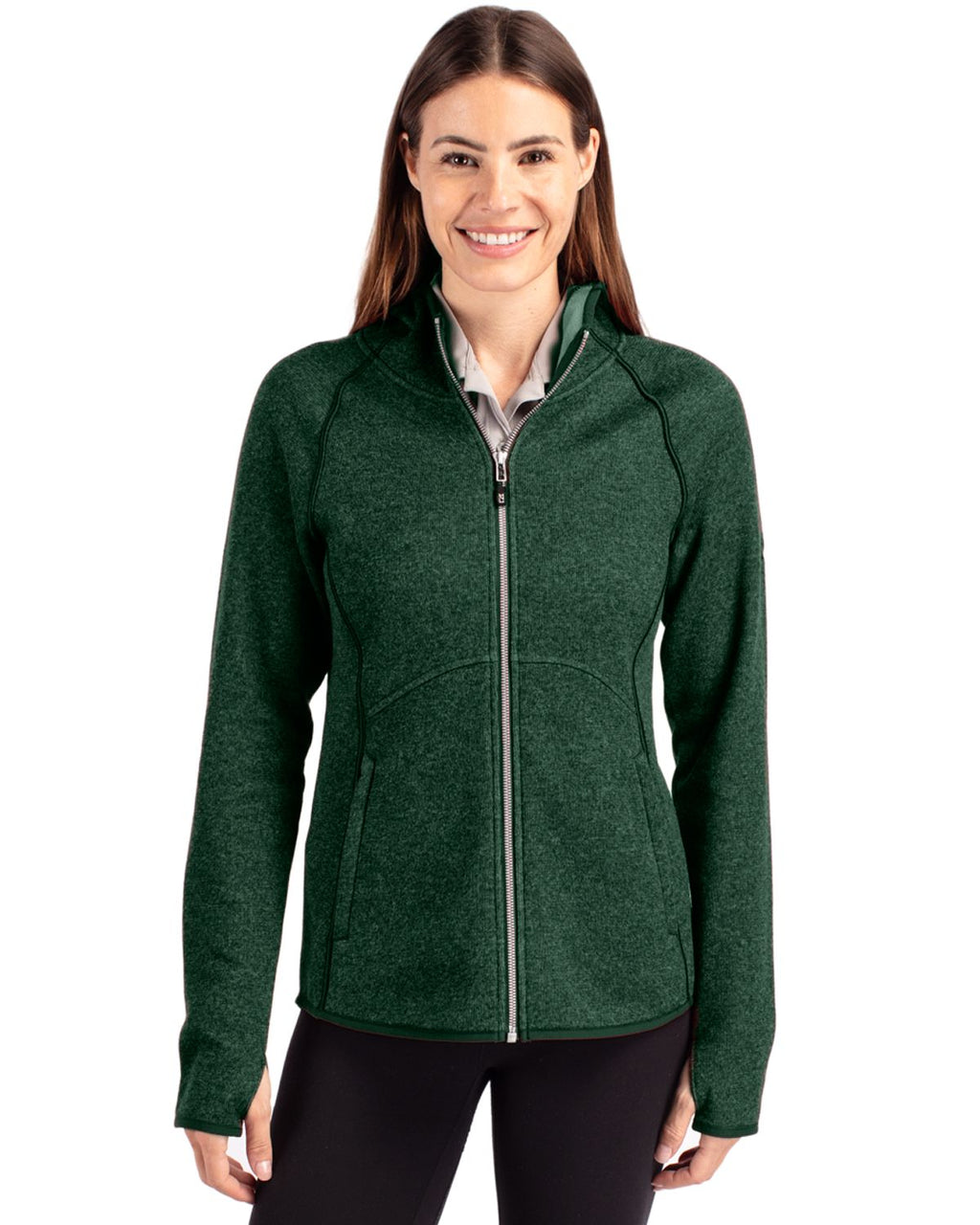 Cutter & Buck® Mainsail Full Zip Hooded Womens Jacket