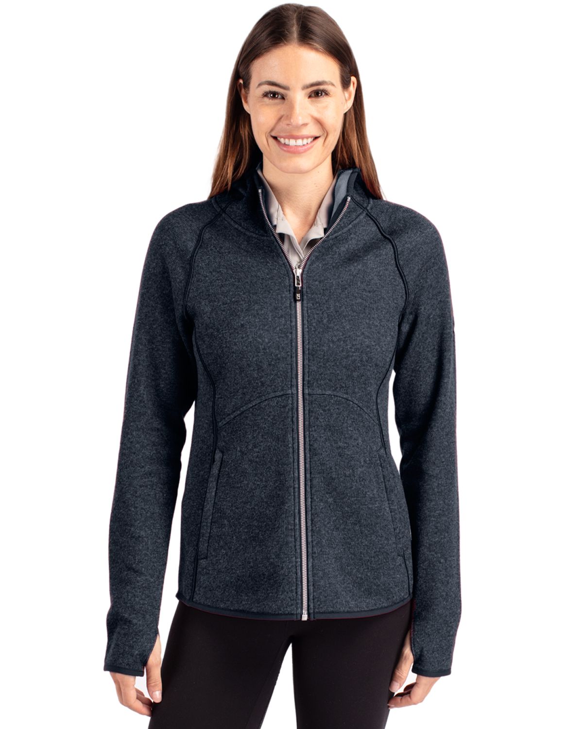 Cutter & Buck® Mainsail Full Zip Hooded Womens Jacket
