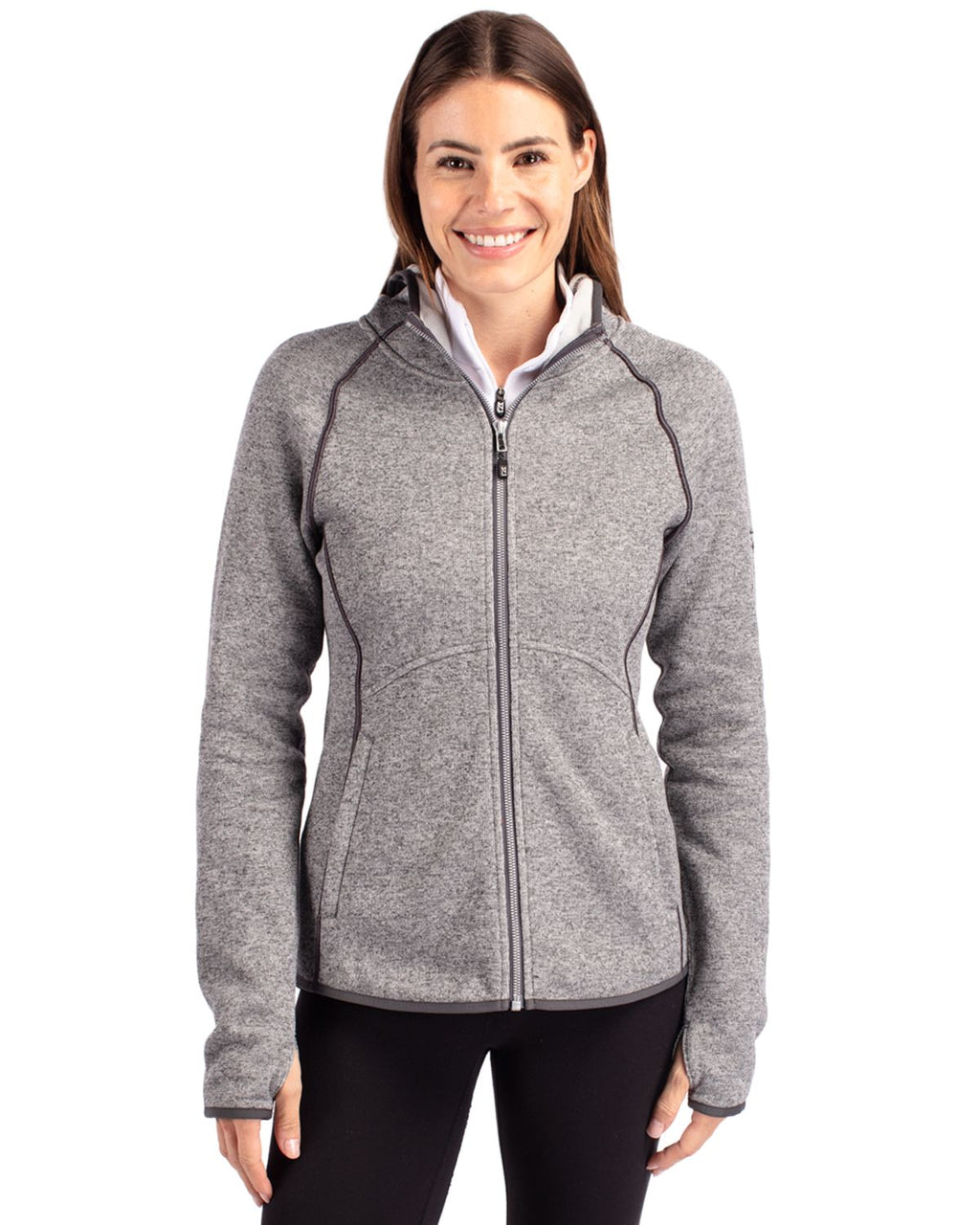 Cutter & Buck® Mainsail Full Zip Hooded Womens Jacket
