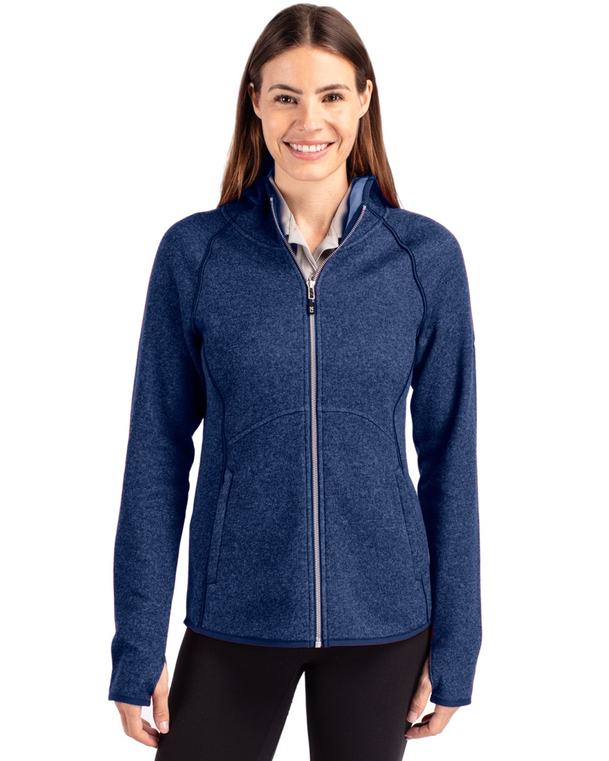 Cutter & Buck® Mainsail Full Zip Hooded Womens Jacket