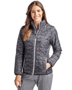 Cutter & Buck® Rainier PrimaLoft® Womens Eco Insulated Full Zip Printed Puffer Jacket