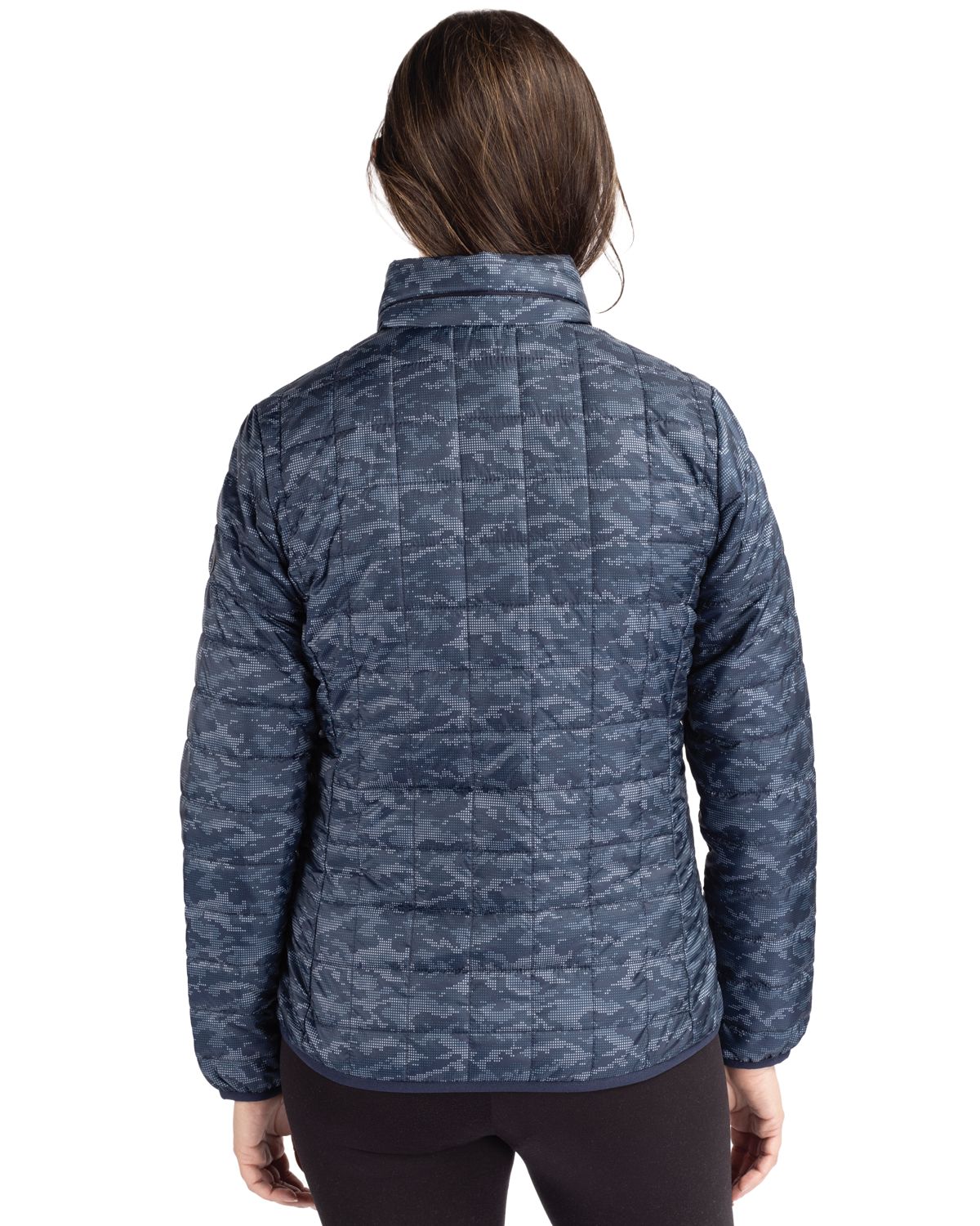 Cutter & Buck® Rainier PrimaLoft® Womens Eco Insulated Full Zip Printed Puffer Jacket