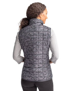 Cutter & Buck® Rainier PrimaLoft® Womens Eco Insulated Full Zip Printed Puffer Vest