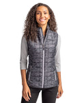Cutter & Buck® Rainier PrimaLoft® Womens Eco Insulated Full Zip Printed Puffer Vest