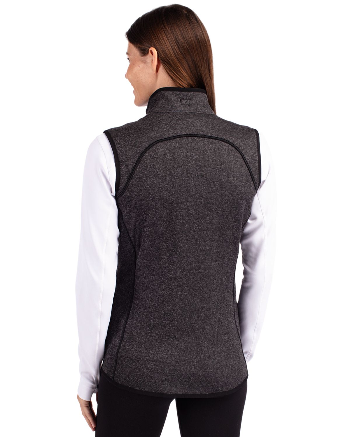 Cutter & Buck Mainsail Sweater Knit Womens Full Zip Vest