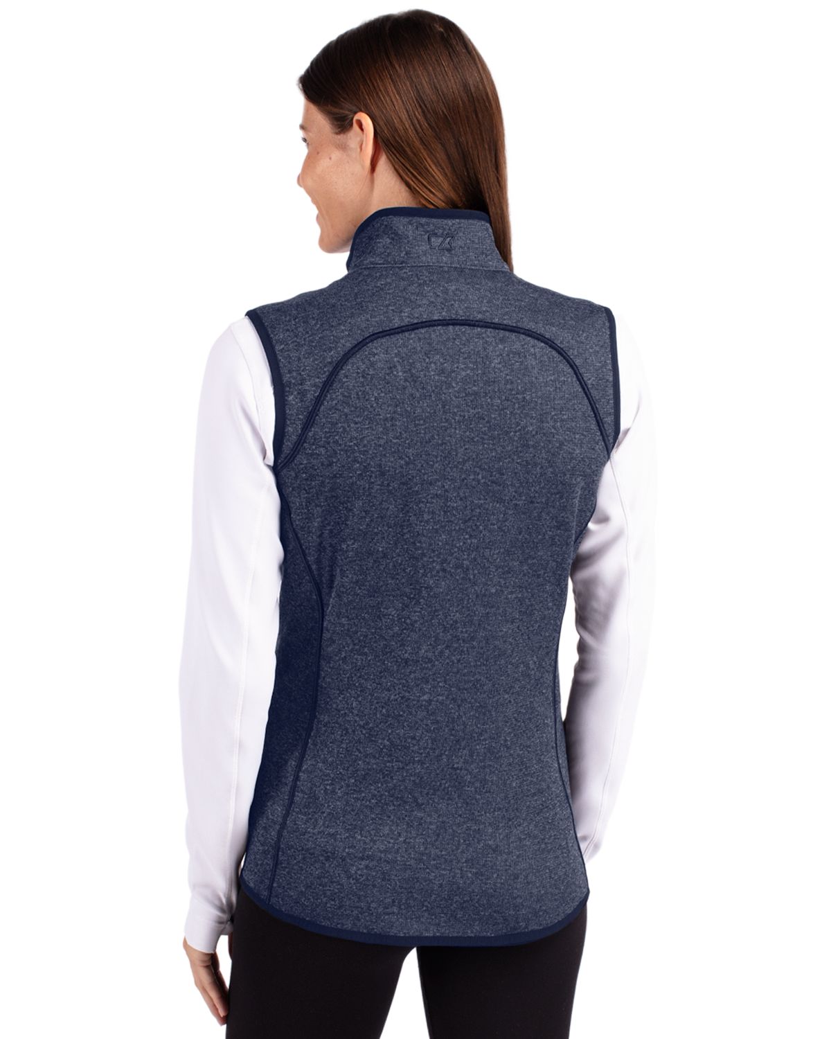 Cutter & Buck Mainsail Sweater Knit Womens Full Zip Vest
