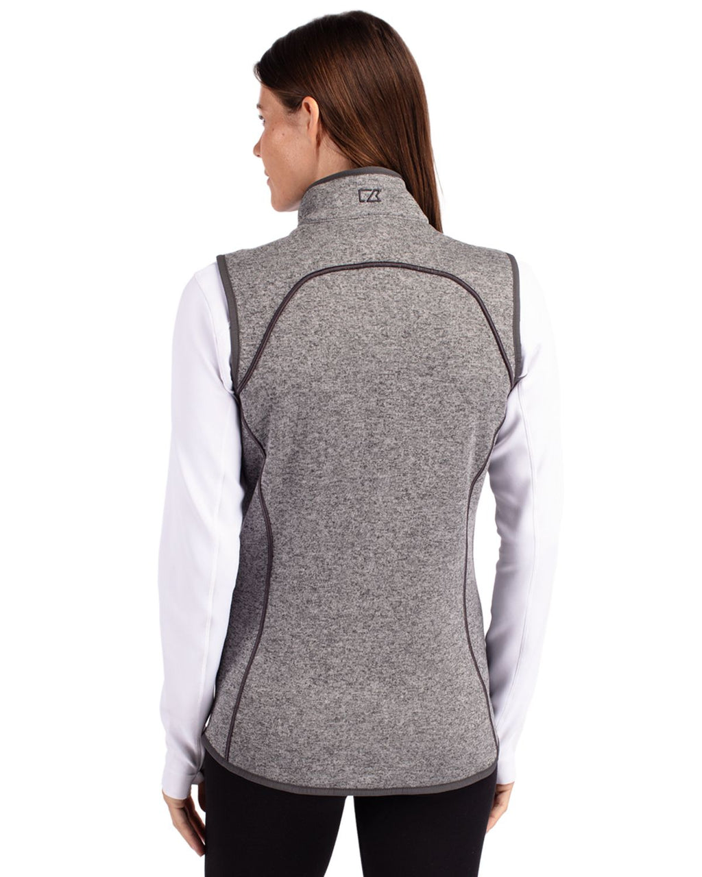 Cutter & Buck Mainsail Sweater Knit Womens Full Zip Vest