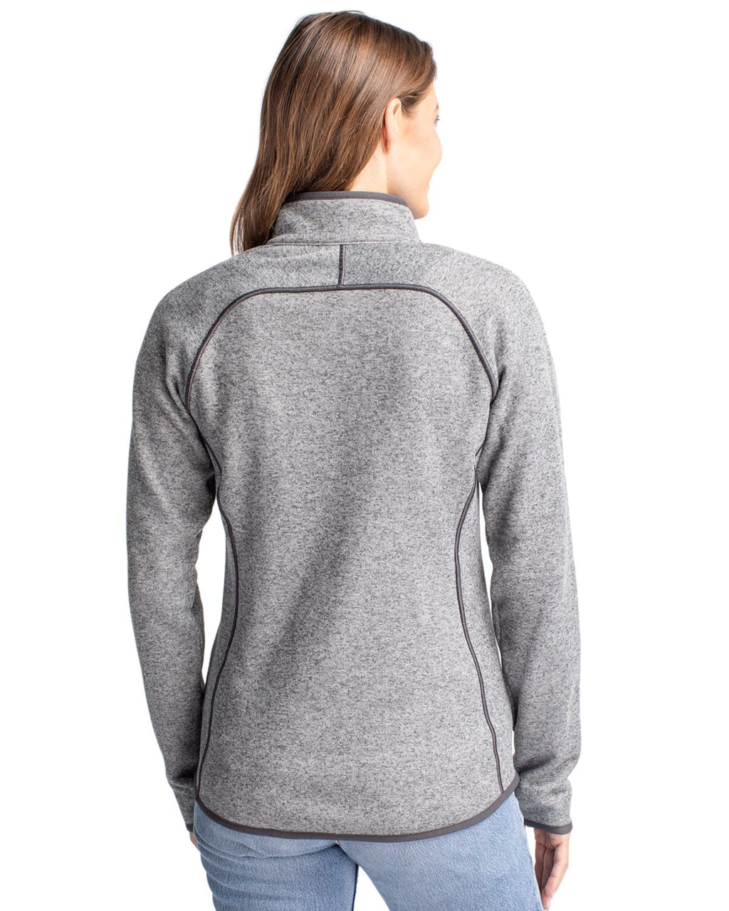 Cutter & Buck® Mainsail Sweater-Knit Womens Full Zip Jacket