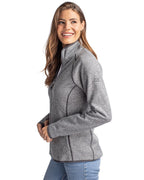 Cutter & Buck® Mainsail Sweater-Knit Womens Full Zip Jacket