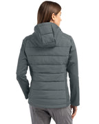 Cutter & Buck® Evoke Hybrid Softshell Recycled Full Zip Womens Hooded Jacket