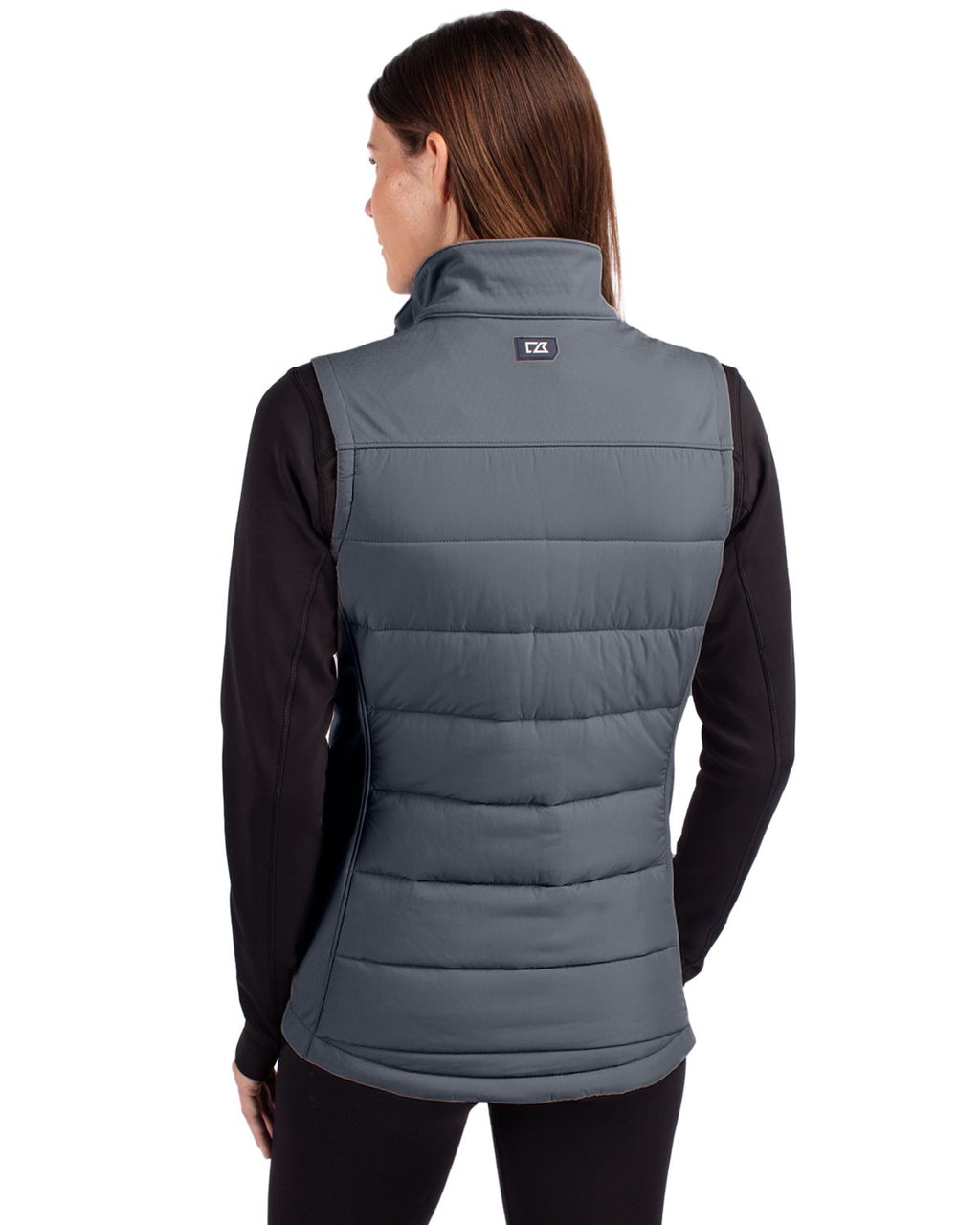 Cutter & Buck® Evoke Hybrid Softshell Recycled Womens Full Zip Vest
