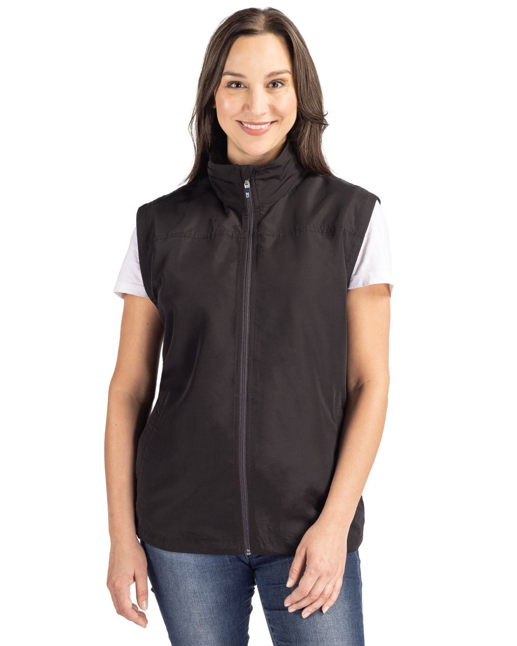 Cutter & Buck® Charter Eco Recycled Full-Zip Womens Vest