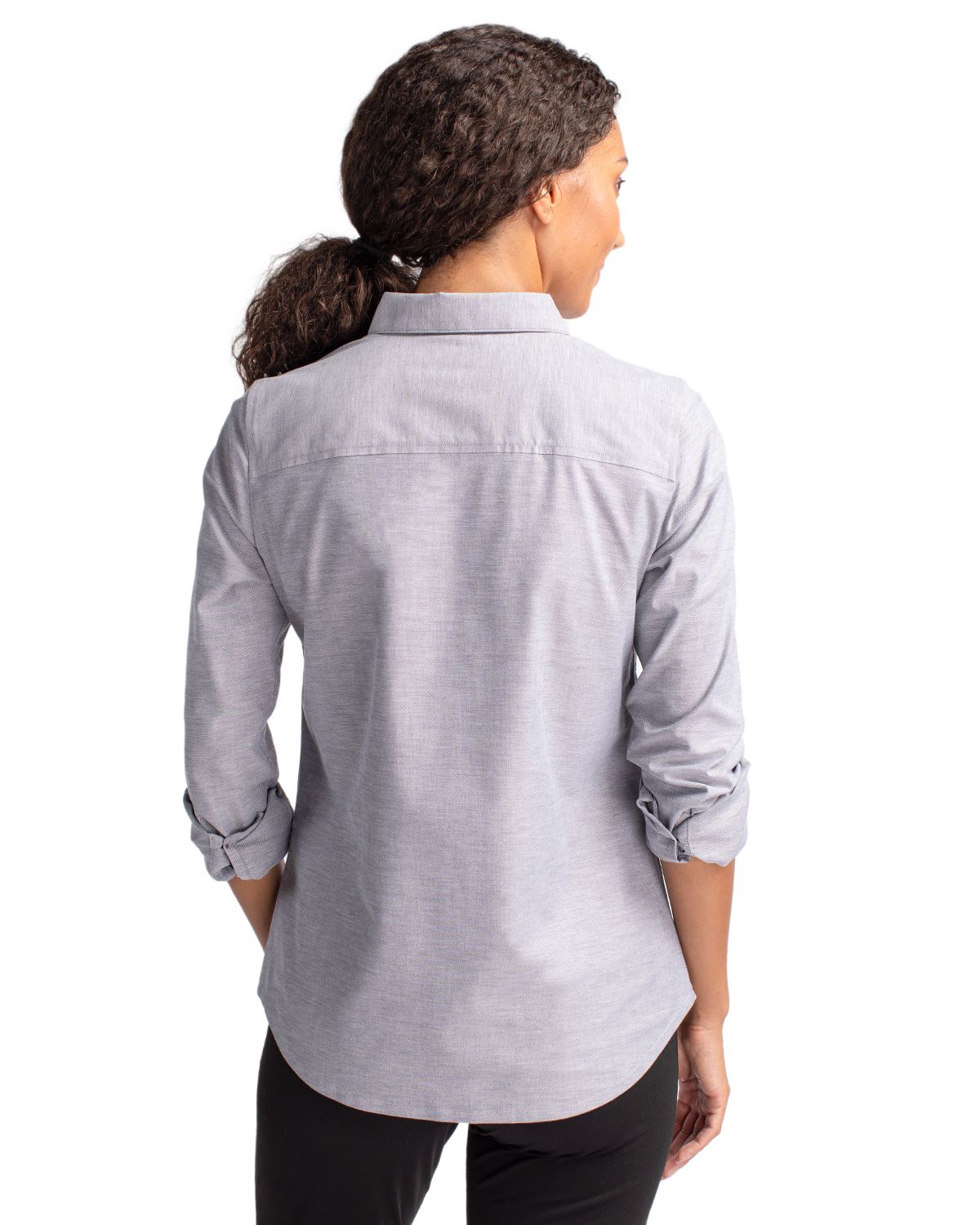 Cutter & Buck® Stretch Oxford Womens Long Sleeve Dress Shirt