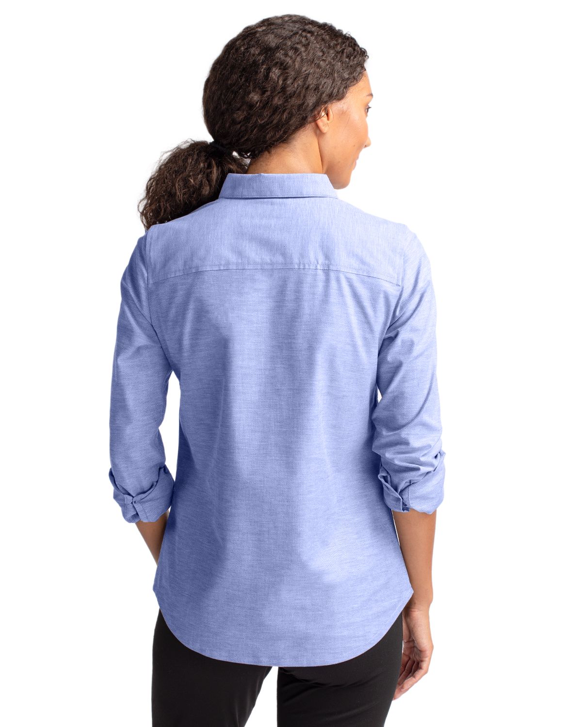 Cutter & Buck® Stretch Oxford Womens Long Sleeve Dress Shirt