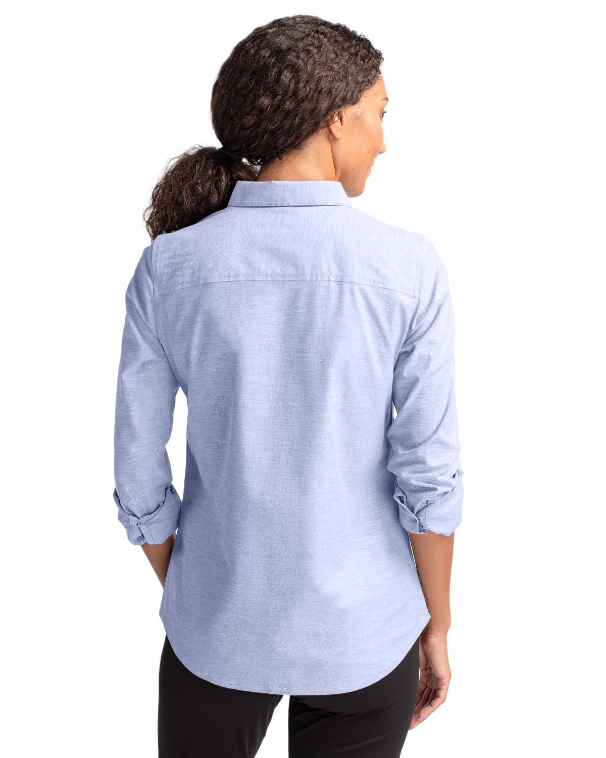 Cutter & Buck® Stretch Oxford Womens Long Sleeve Dress Shirt