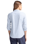 Cutter & Buck® Stretch Oxford Stripe Womens Long Sleeve Dress Shirt