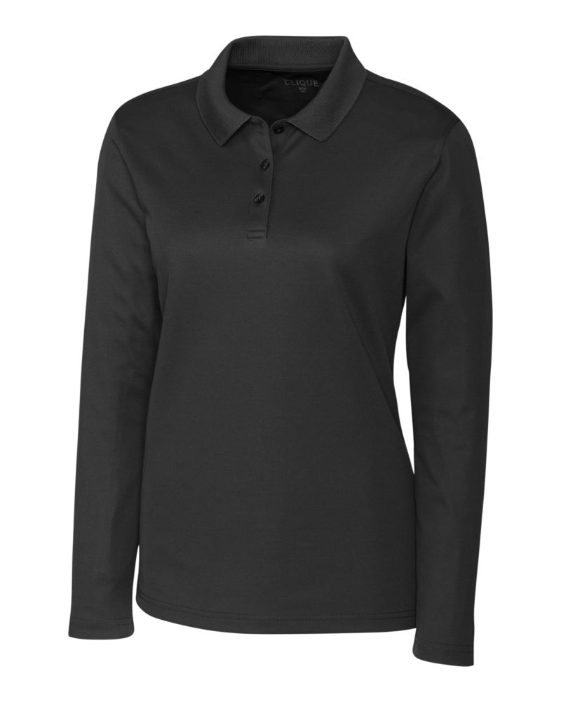 Clique® Spin Eco Performance Pique Long Sleeve Womens Polo