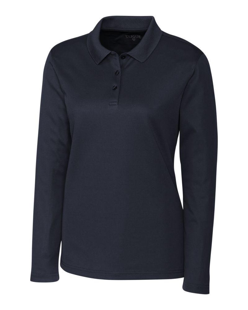 Clique® Spin Eco Performance Pique Long Sleeve Womens Polo