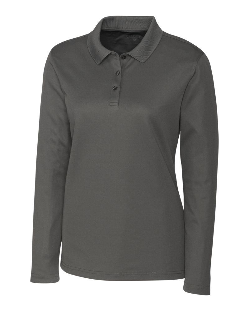 Clique® Spin Eco Performance Pique Long Sleeve Womens Polo