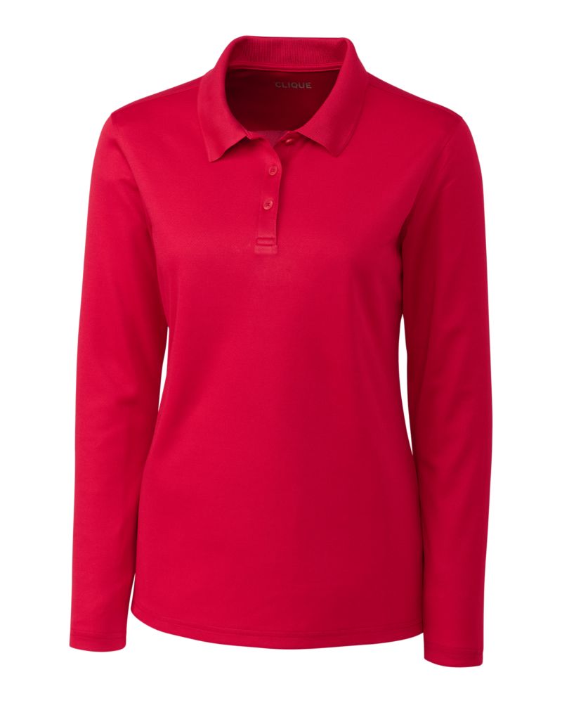 Clique® Spin Eco Performance Pique Long Sleeve Womens Polo