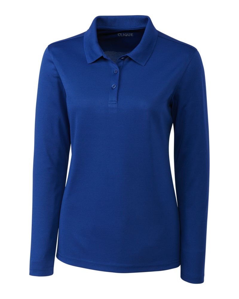 Clique® Spin Eco Performance Pique Long Sleeve Womens Polo