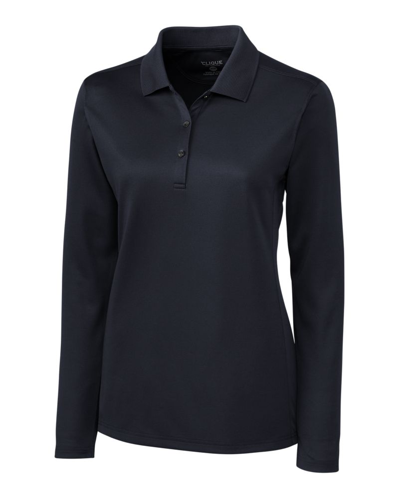 Clique® Ice Pique Womens Long Sleeve Tech Polo