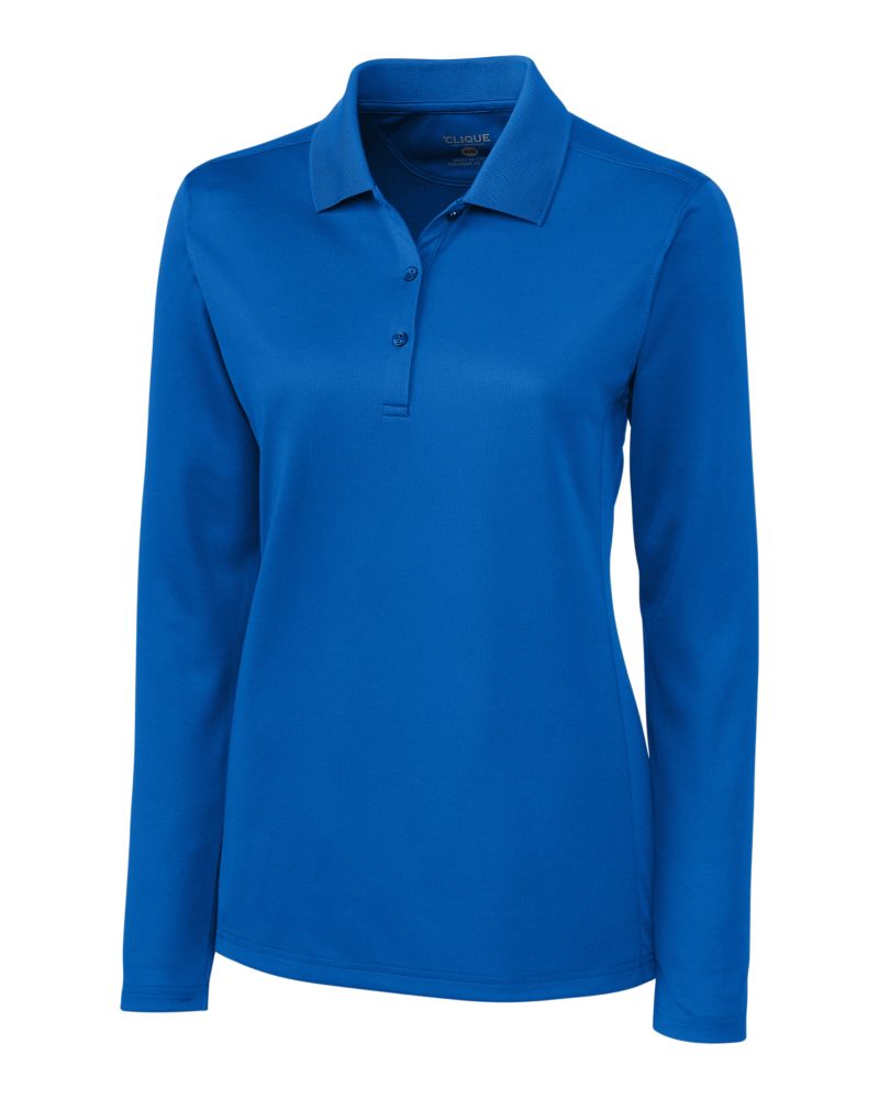 Clique® Ice Pique Womens Long Sleeve Tech Polo