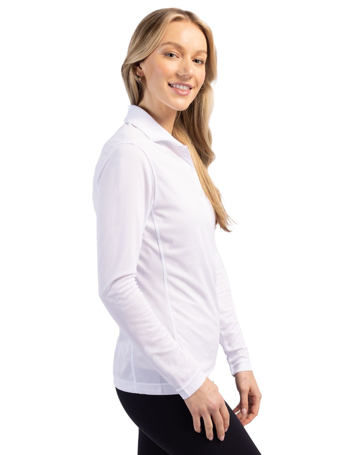 Clique® Ice Pique Womens Long Sleeve Tech Polo