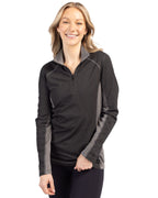 Clique® Ice Pique Colorblock Womens Half Zip Tech Pull Over