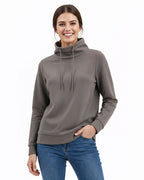 Clique® Haven Recycled Womens High Collar Pullover Sweatshirt