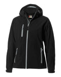 Clique® Serac Stretch Softshell Hooded Full Zip Womens Jacket
