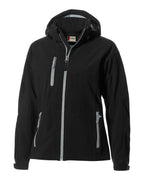 Clique® Serac Stretch Softshell Hooded Full Zip Womens Jacket