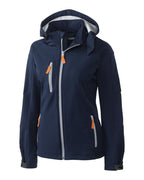 Clique® Serac Stretch Softshell Hooded Full Zip Womens Jacket