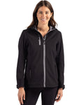 Clique® Telemark Eco Stretch Softshell Full Zip Womens Hooded Jacket