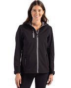 Clique® Telemark Eco Stretch Softshell Full Zip Womens Hooded Jacket