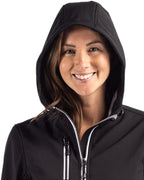 Clique® Telemark Eco Stretch Softshell Full Zip Womens Hooded Jacket
