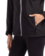 Clique® Telemark Eco Stretch Softshell Full Zip Womens Hooded Jacket