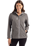 Clique® Telemark Eco Stretch Softshell Full Zip Womens Hooded Jacket