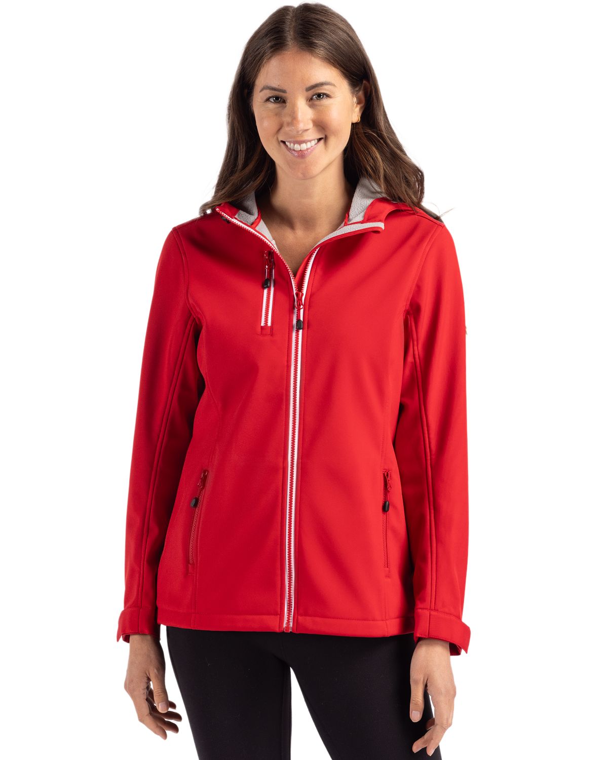 Clique® Telemark Eco Stretch Softshell Full Zip Womens Hooded Jacket