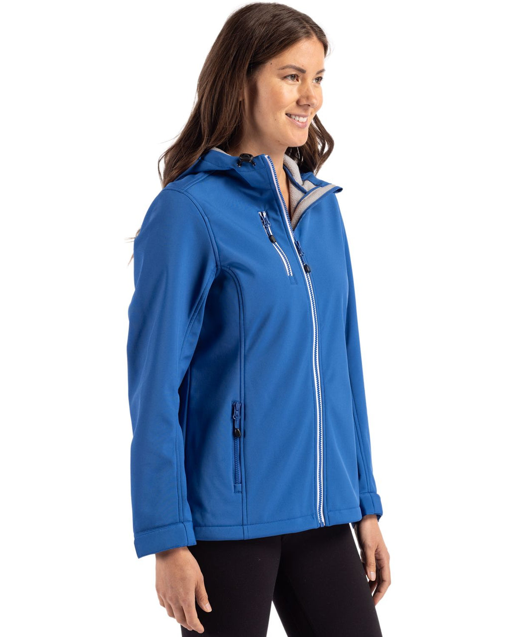 Clique® Telemark Eco Stretch Softshell Full Zip Womens Hooded Jacket