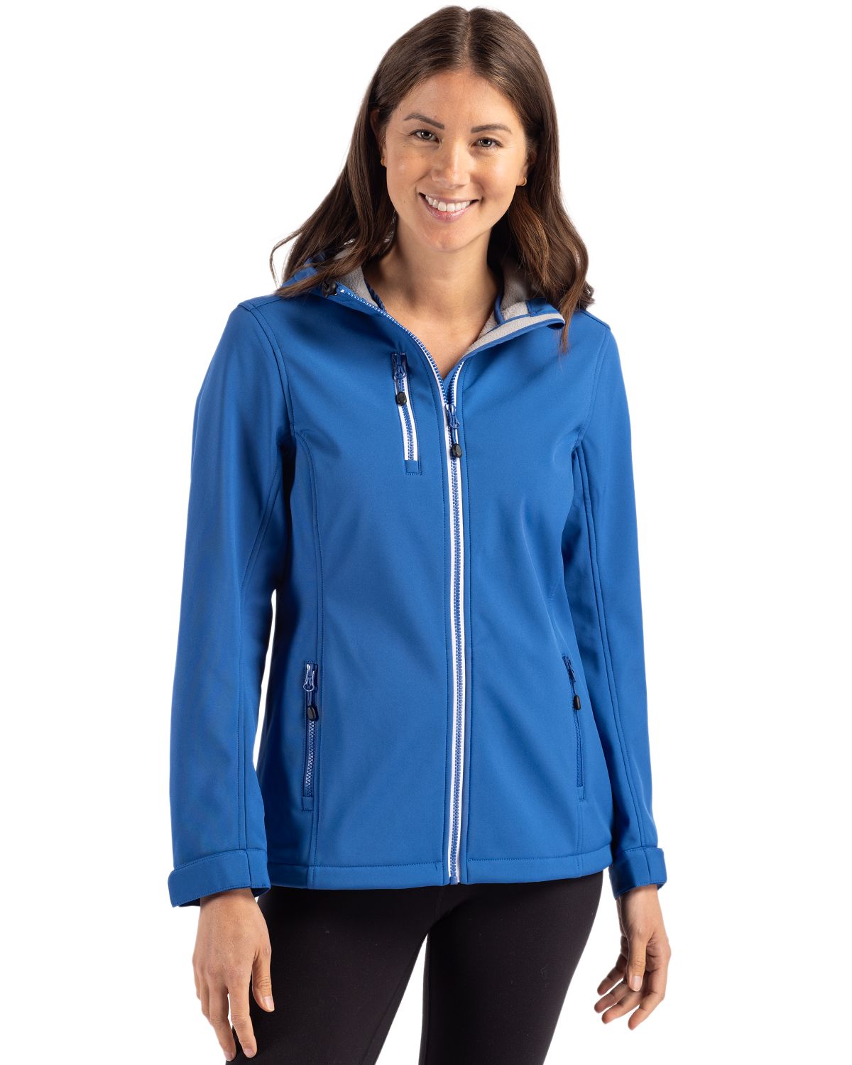 Clique® Telemark Eco Stretch Softshell Full Zip Womens Hooded Jacket