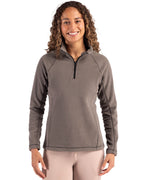 Clique® Powder Recycled Fleece Womens Quarter Zip Pull Over